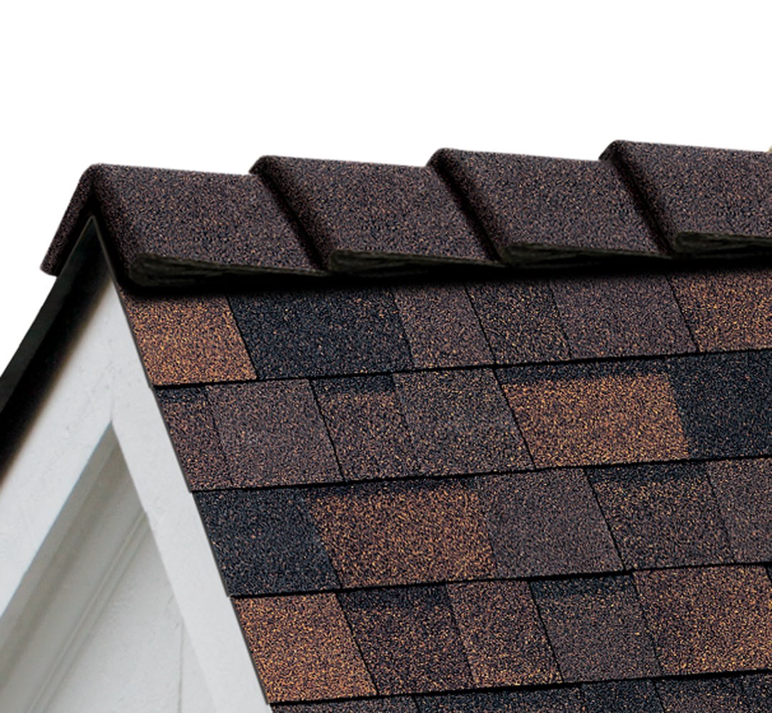 slide 1 of 6, Owens Corning DecoRidge Brownwood Hip Ridge Roof Shingles ( 20-lin ft per Bundle ), 1 ct