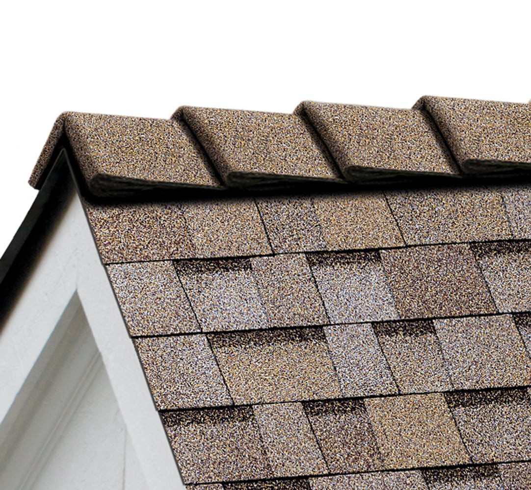 slide 1 of 6, Owens Corning DecoRidge 8In. Amber Hip Ridge Roof Shingles ( 20-lin ft per Bundle ), 1 ct