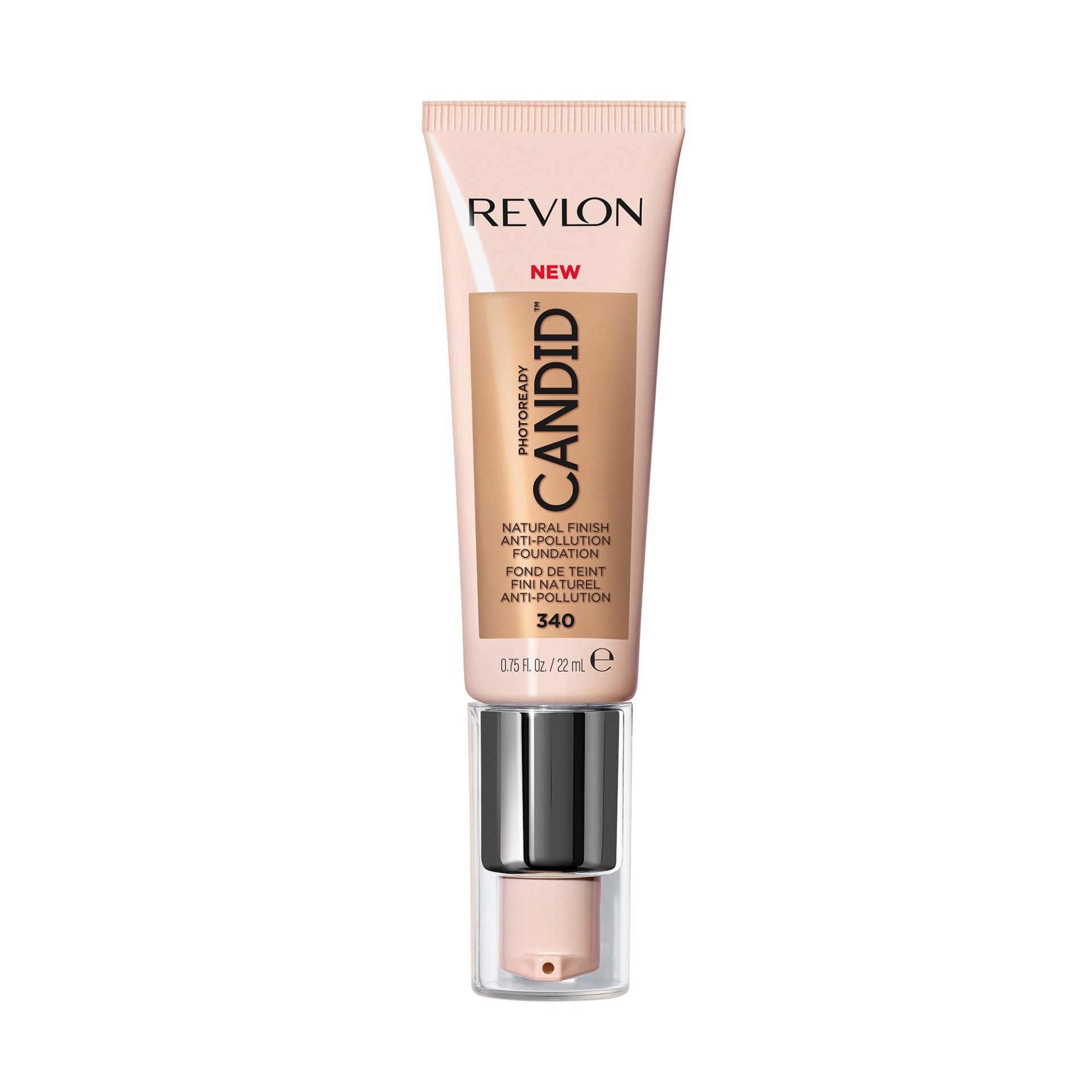 slide 1 of 5, Revlon PhotoReady Candid Natural Finish, Anti-Pollution Foundation - 340 True Beige, 0.75 fl oz