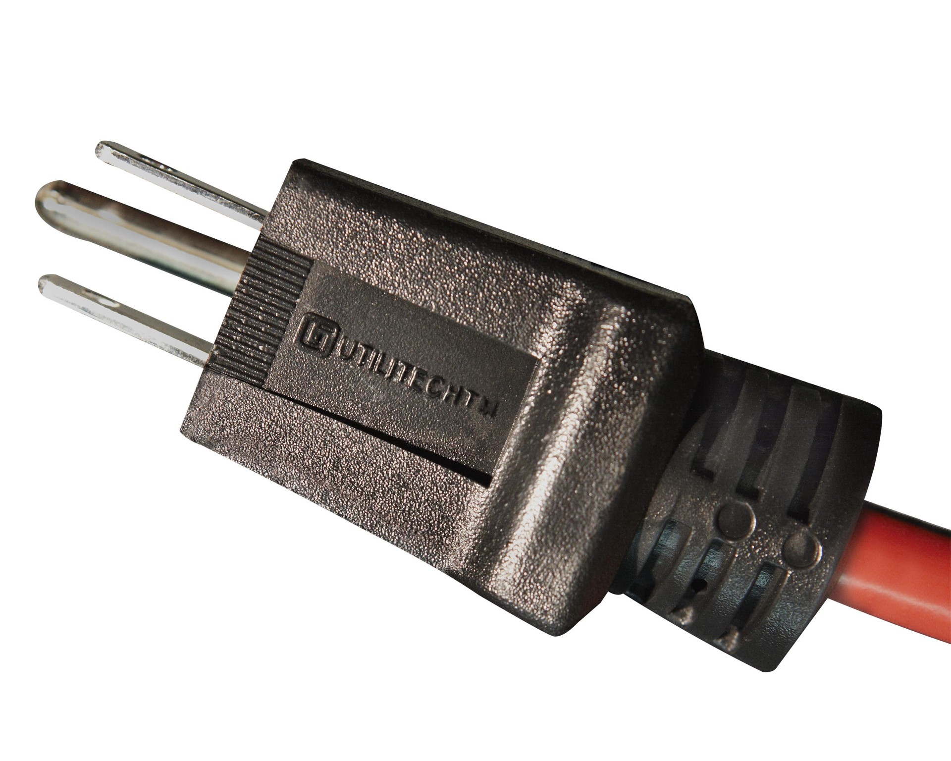 slide 4 of 4, Utilitech 100-ft 14 / 3 Medium Duty 3 Prong Red and black Outdoor Extension Power Cord, 1 ct