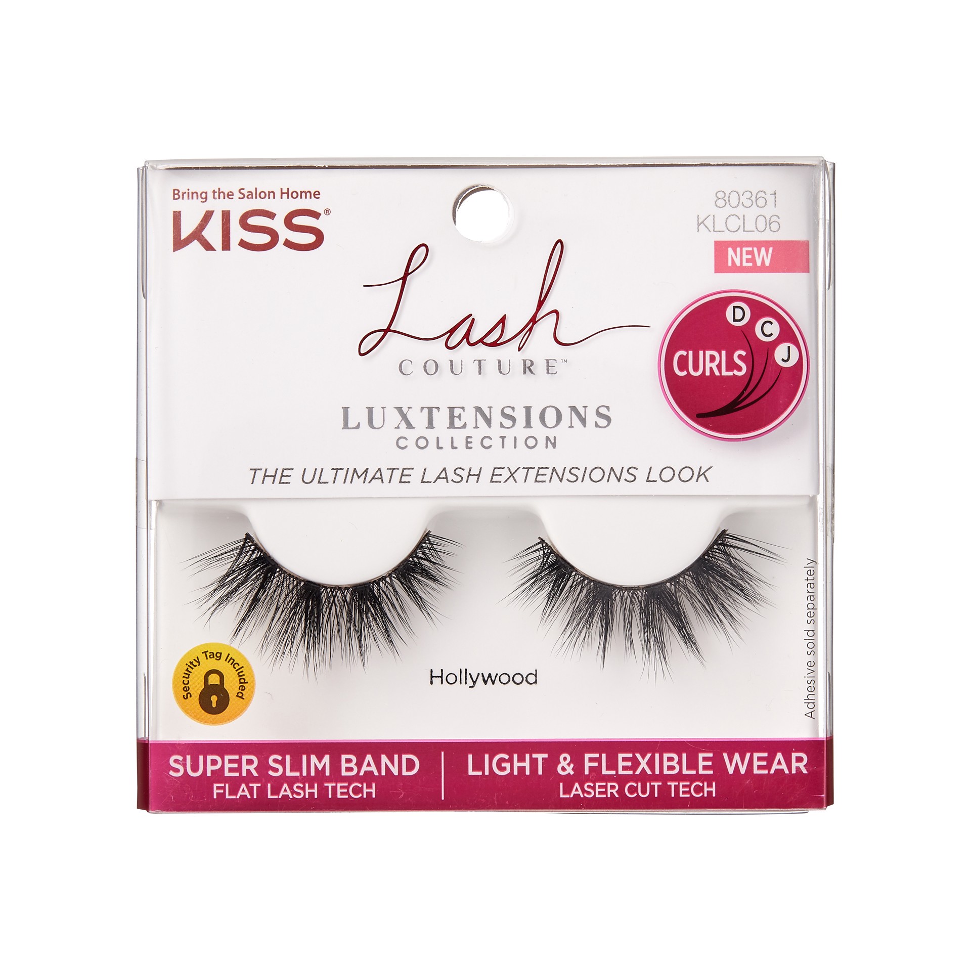 slide 1 of 5, KISS Lash Couture LuXtensions Strip Lashes, ‘Hollywood'', 1 Pair, 1 ct