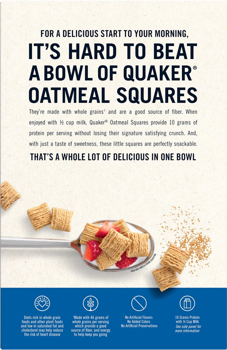 slide 3 of 6, Quaker Oatmeal Squares Brown Sugar Large Box - 21oz - Quaker, 21 oz