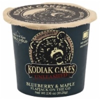 slide 1 of 1, Kodiak Cakes Flapjack On The Go Blueberry & Maple Cup, 2.18 oz