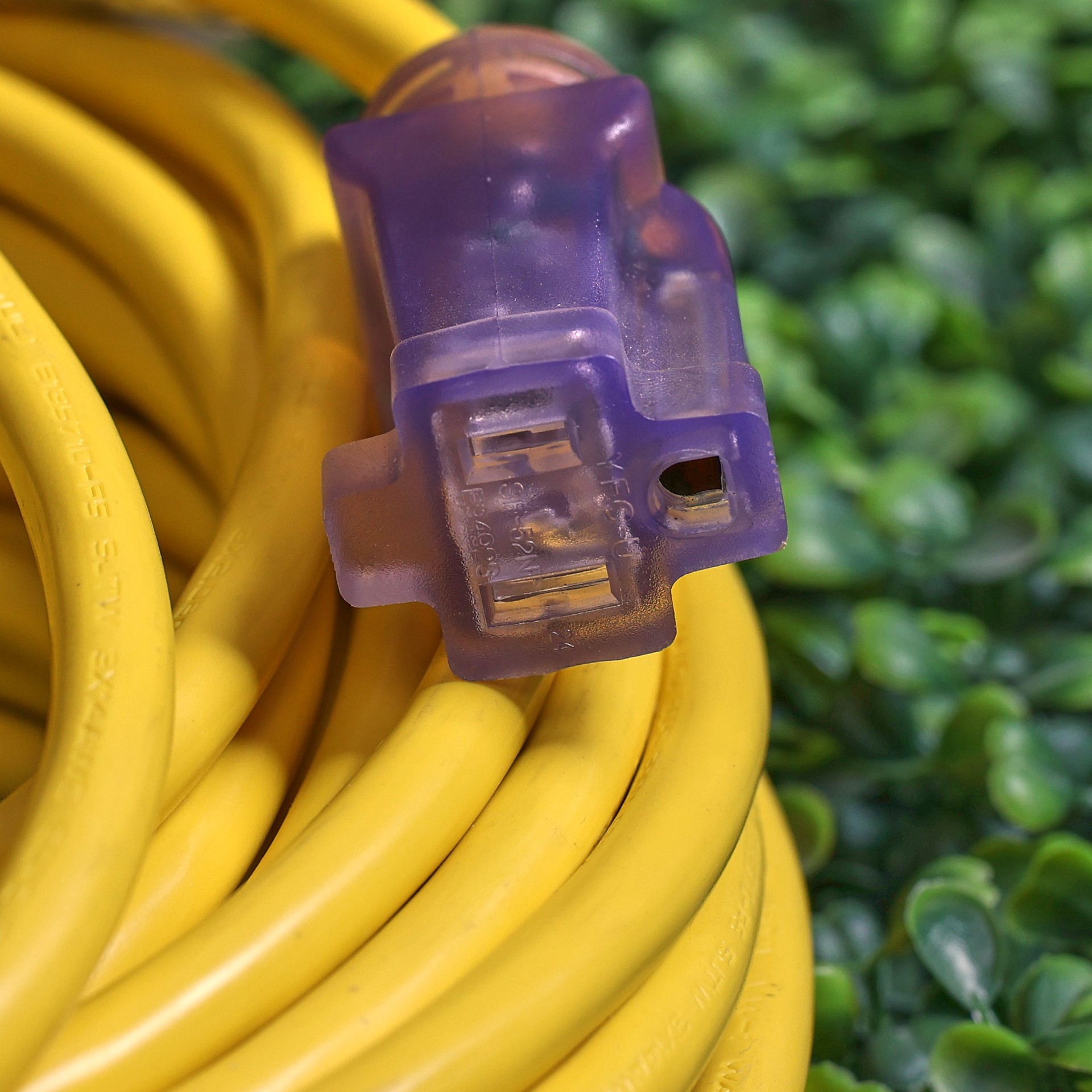 slide 2 of 6, Utilitech 50-ft 14 / 3 Medium Duty 3 Prong Yellow Outdoor Extension Power Cord, 1 ct