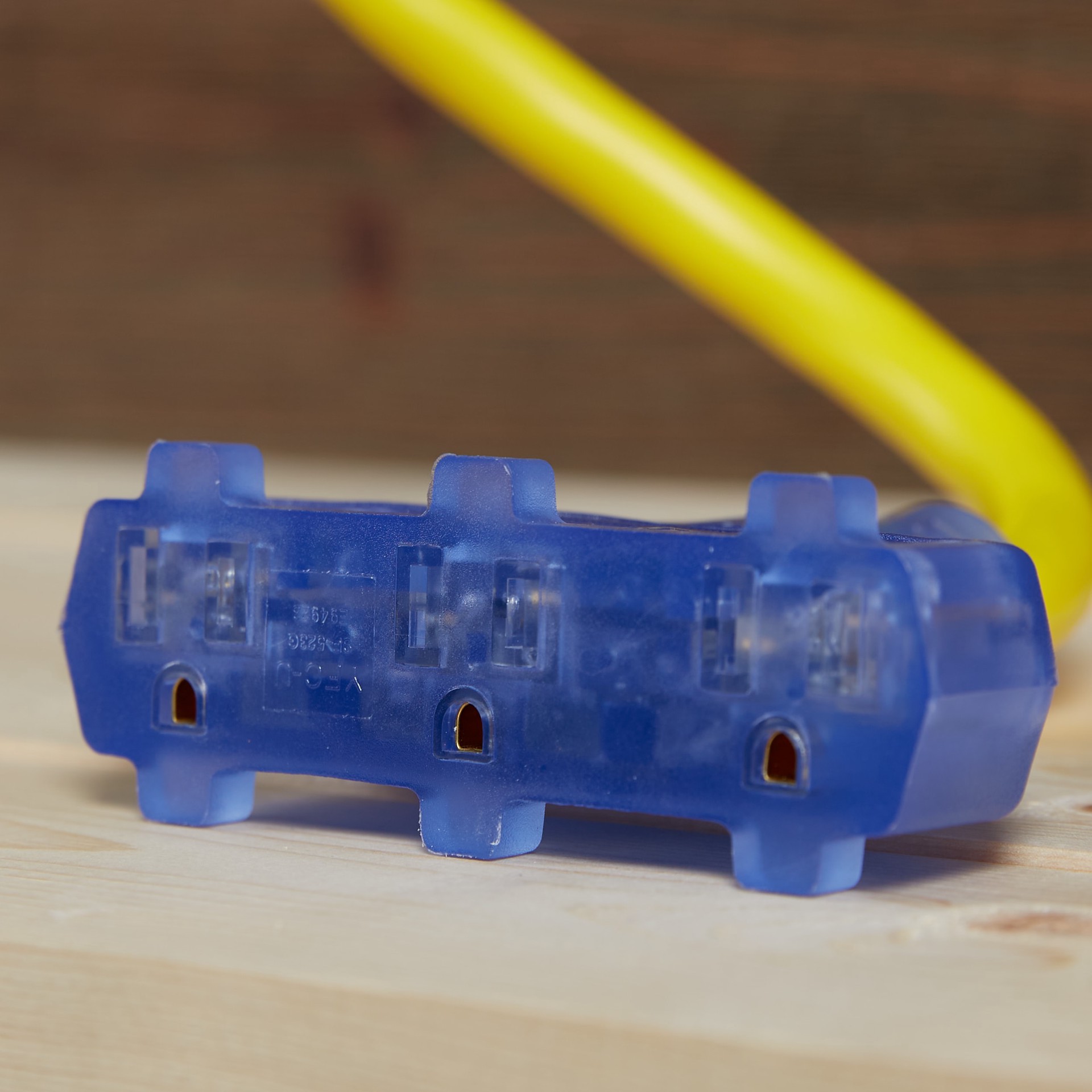 slide 3 of 6, Utilitech 2-ft 12 / 3 Heavy Duty 3 Prong Yellow Outdoor Extension Power Cord, 1 ct