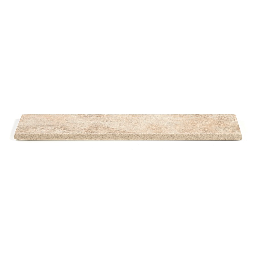 slide 2 of 6, Style Selections Mesa Beige - Glazed Porcelain 3-in x 12-in Glazed Porcelain Bullnose Tile ( 0.22-sq ft / Piece ), 1 ct