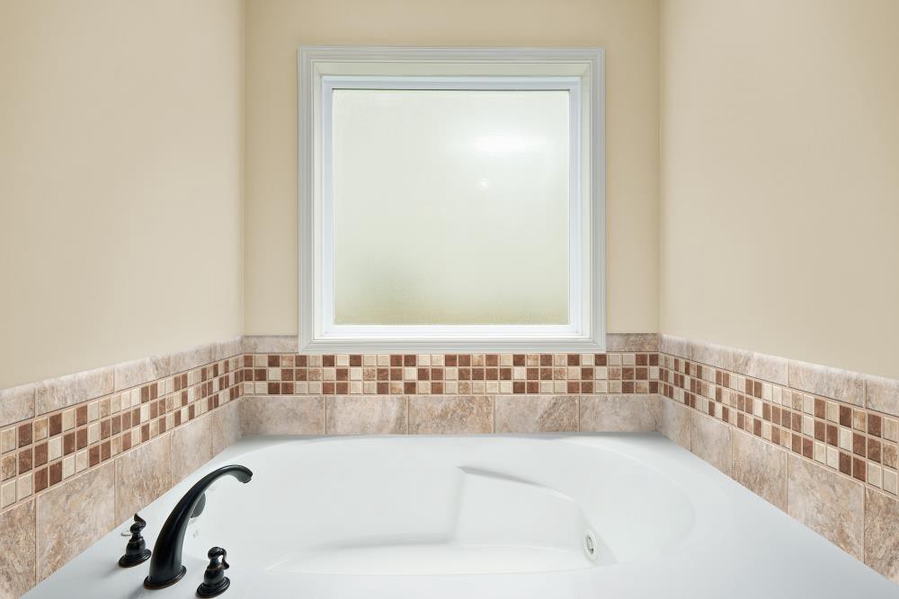 slide 6 of 6, Style Selections Mesa Beige - Glazed Porcelain 3-in x 12-in Glazed Porcelain Bullnose Tile ( 0.22-sq ft / Piece ), 1 ct