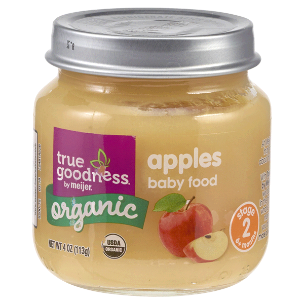 slide 1 of 1, True Goodness ORG Baby Food Apple, 4 oz