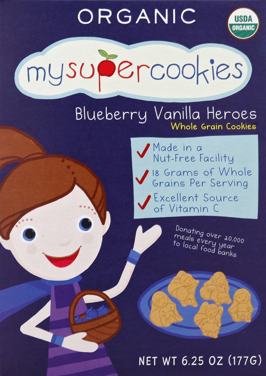 slide 4 of 4, MySuperFoods MySuperCookies Blueberry Vanilla Heroes Cookies, 6.25 oz