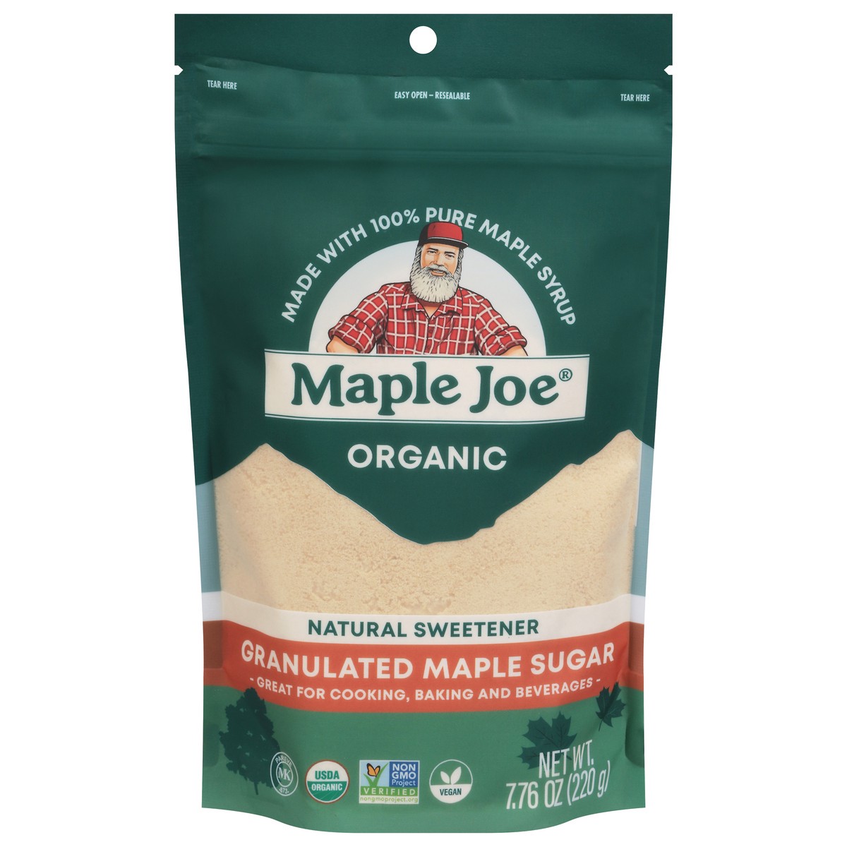 slide 12 of 13, Maple Joe Organic Granulated Maple Sugar 7.76 oz, 