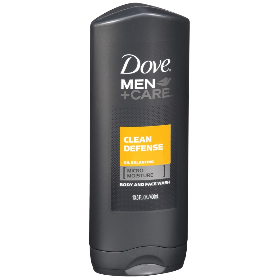 slide 3 of 3, Dove Men+Care Clean Defense Body And Face Wash, 13.5 oz