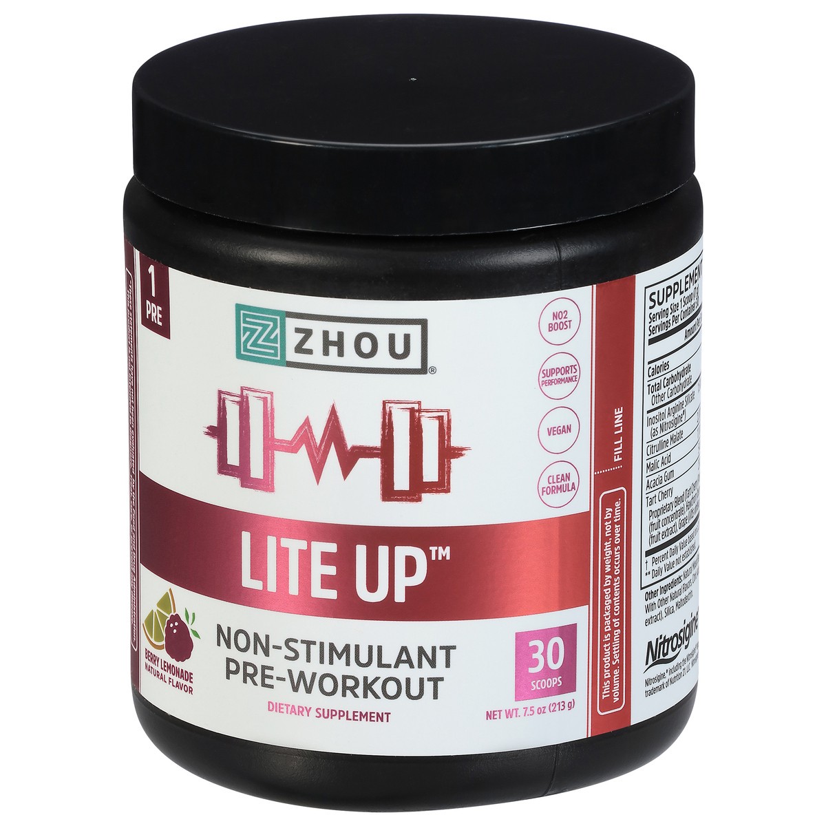 slide 4 of 9, Zhou Lite Up Pre Workout, 7.5 oz