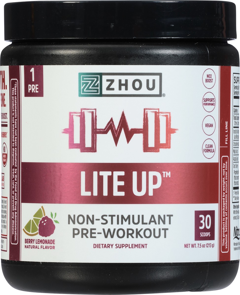 slide 5 of 9, Zhou Lite Up Pre Workout, 7.5 oz