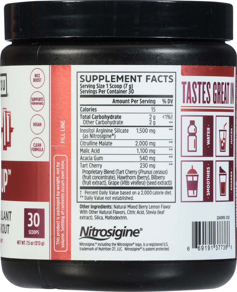 slide 9 of 9, Zhou Lite Up Pre Workout, 7.5 oz