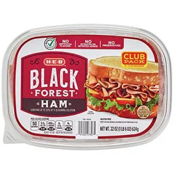 H-E-B Black Forest Ham Lunch Meat - Mega Pack