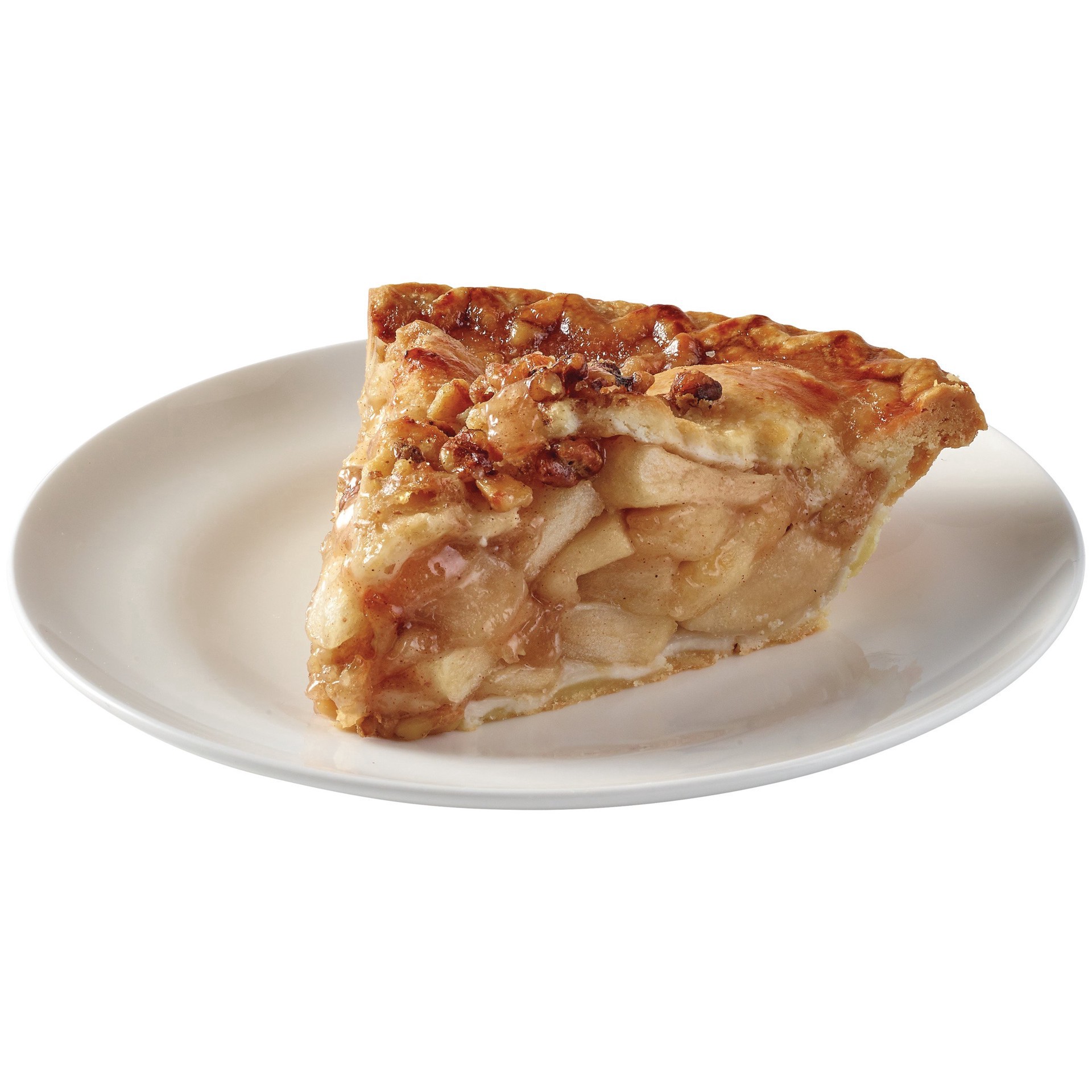 slide 1 of 1, H-E-B Bakery Gourmet Apple Caramel Walnut Pie Slice, 1 ct