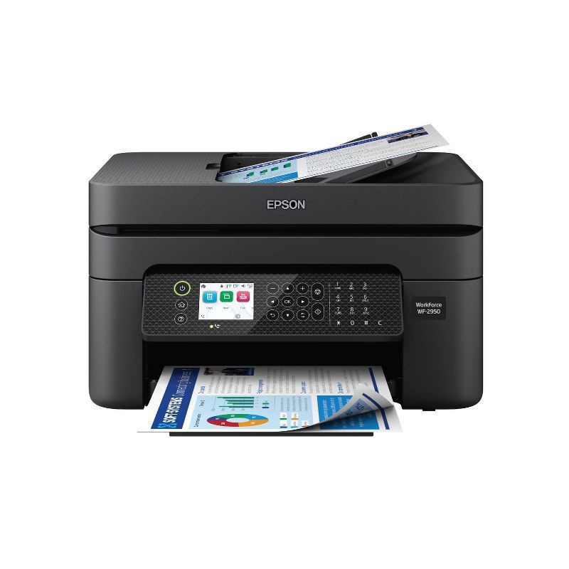 slide 1 of 5, Epson WorkForce WF-2950 All-in-One Inkjet Printer, Scanner, Copier - Black, 1 ct