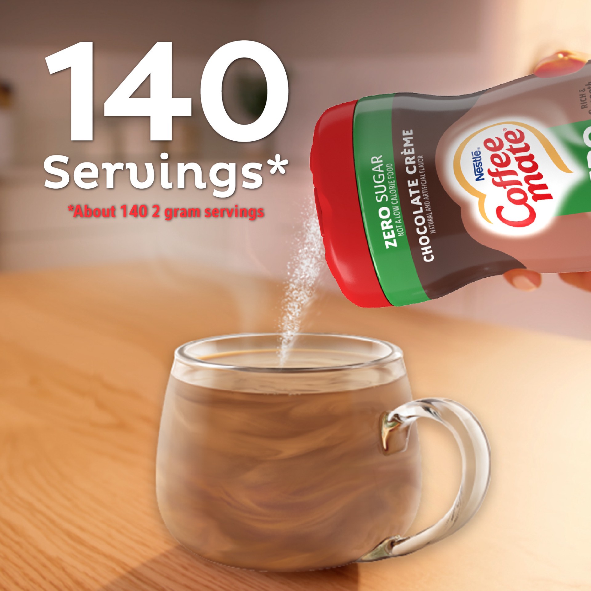 slide 5 of 7, Coffee mate Nestle Coffee mate Chocolate Creme Sugar Free Powder Coffee Creamer, 10.2 oz