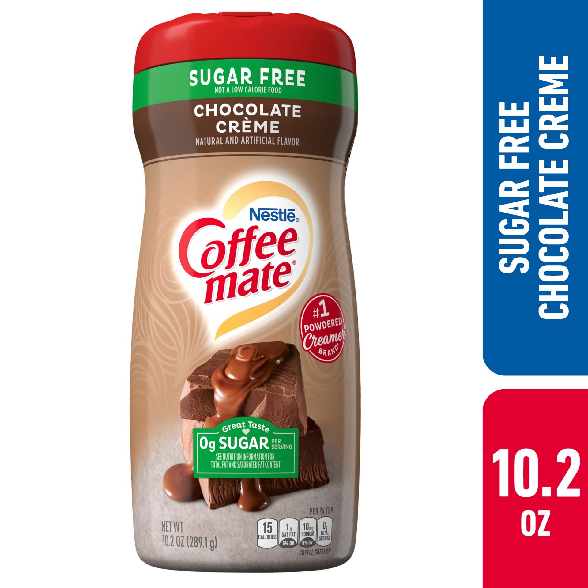 slide 1 of 7, Coffee mate Nestle Coffee mate Chocolate Creme Sugar Free Powder Coffee Creamer, 10.2 oz