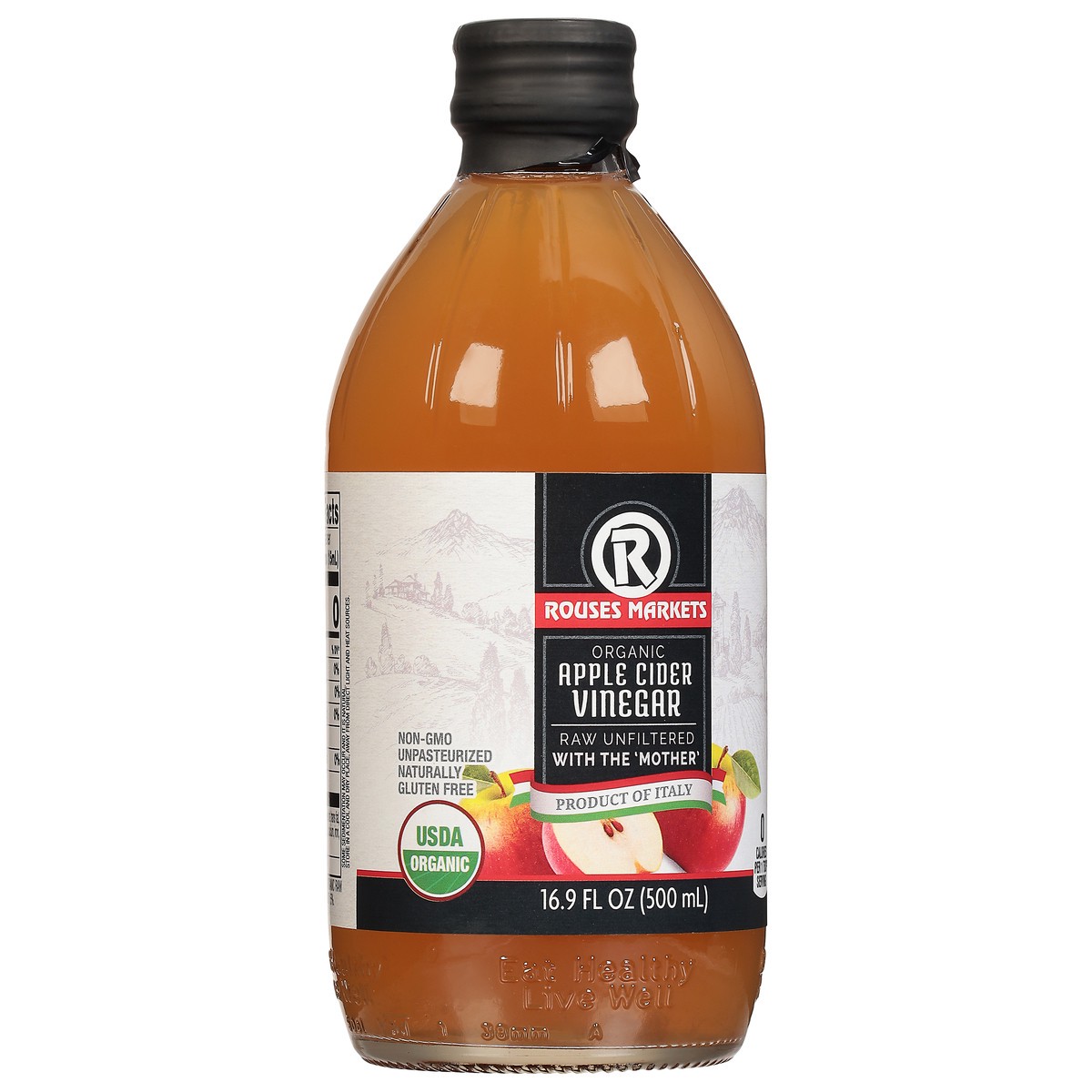 slide 3 of 11, Rouses Markets Organic Apple Cider Vinegar 16.9 fl oz, 16.9 fl oz