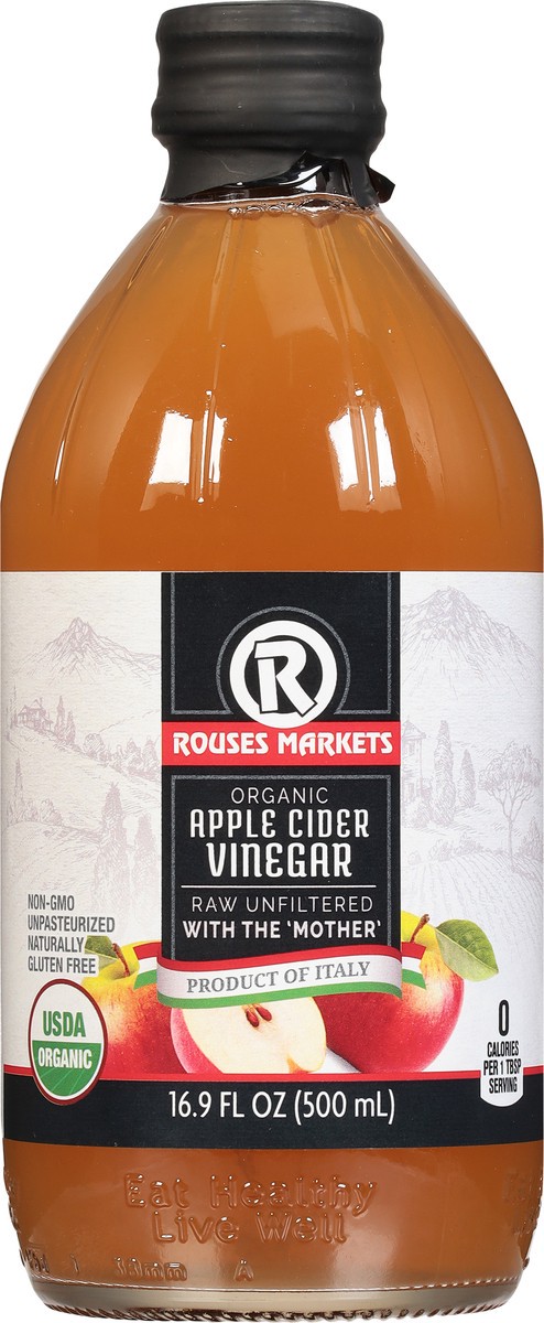 slide 10 of 11, Rouses Markets Organic Apple Cider Vinegar 16.9 fl oz, 16.9 fl oz