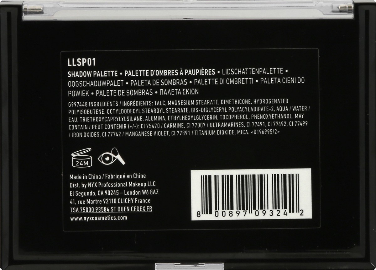 slide 5 of 9, NYX Professional Makeup Eyeshadow Palette 1 ea, 1 ct