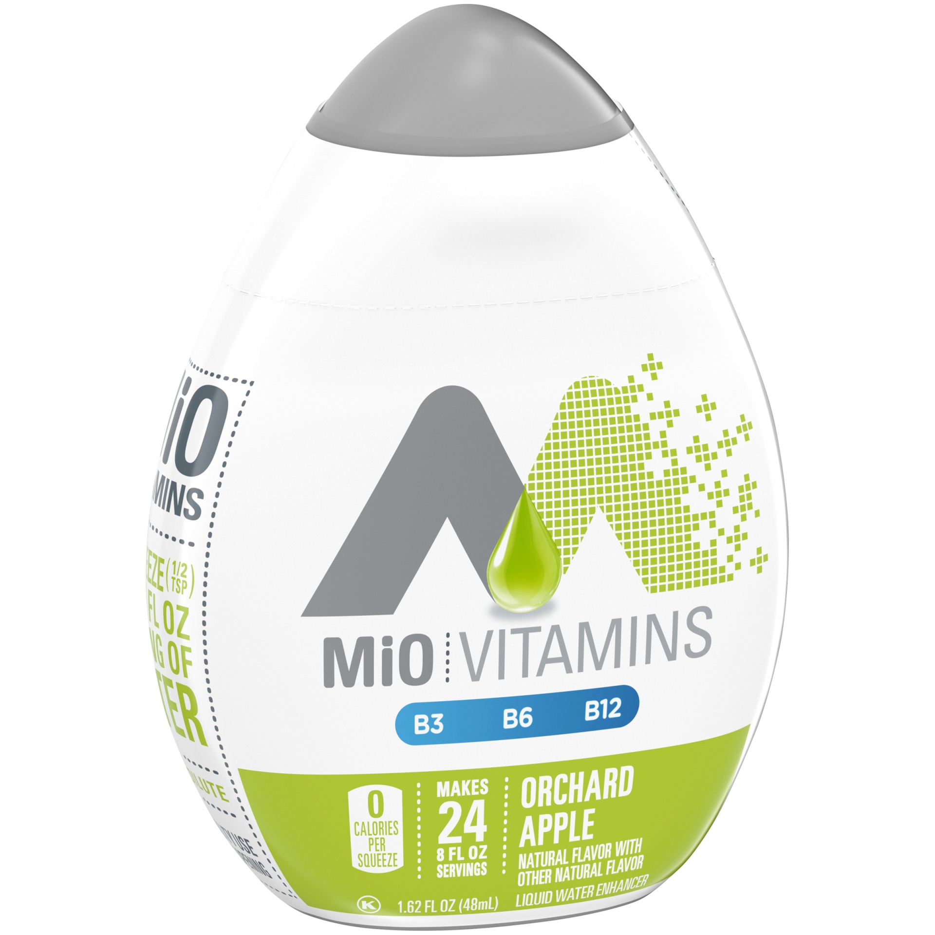 slide 3 of 7, MiO Vitamins Orchard Apple Naturally Flavored Liquid Water Enhancer, 1.62 fl oz