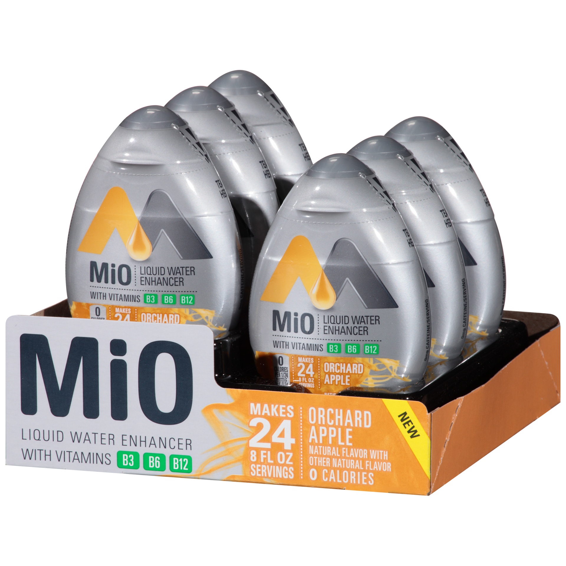 slide 4 of 7, MiO Vitamins Orchard Apple Naturally Flavored Liquid Water Enhancer, 1.62 fl oz