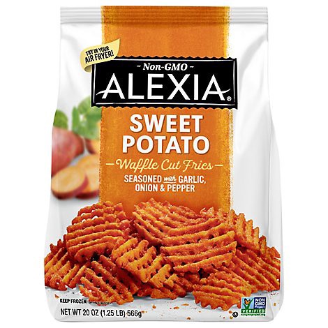 slide 1 of 1, Alexia Fries Sweet Potato Seasoned Waffle Cut - 20 Oz, 20 oz