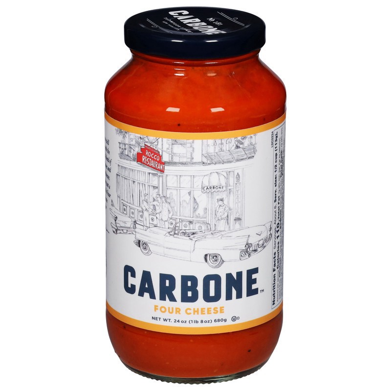 slide 1 of 5, Carbone Four Cheese Pasta Sauce, 24 oz