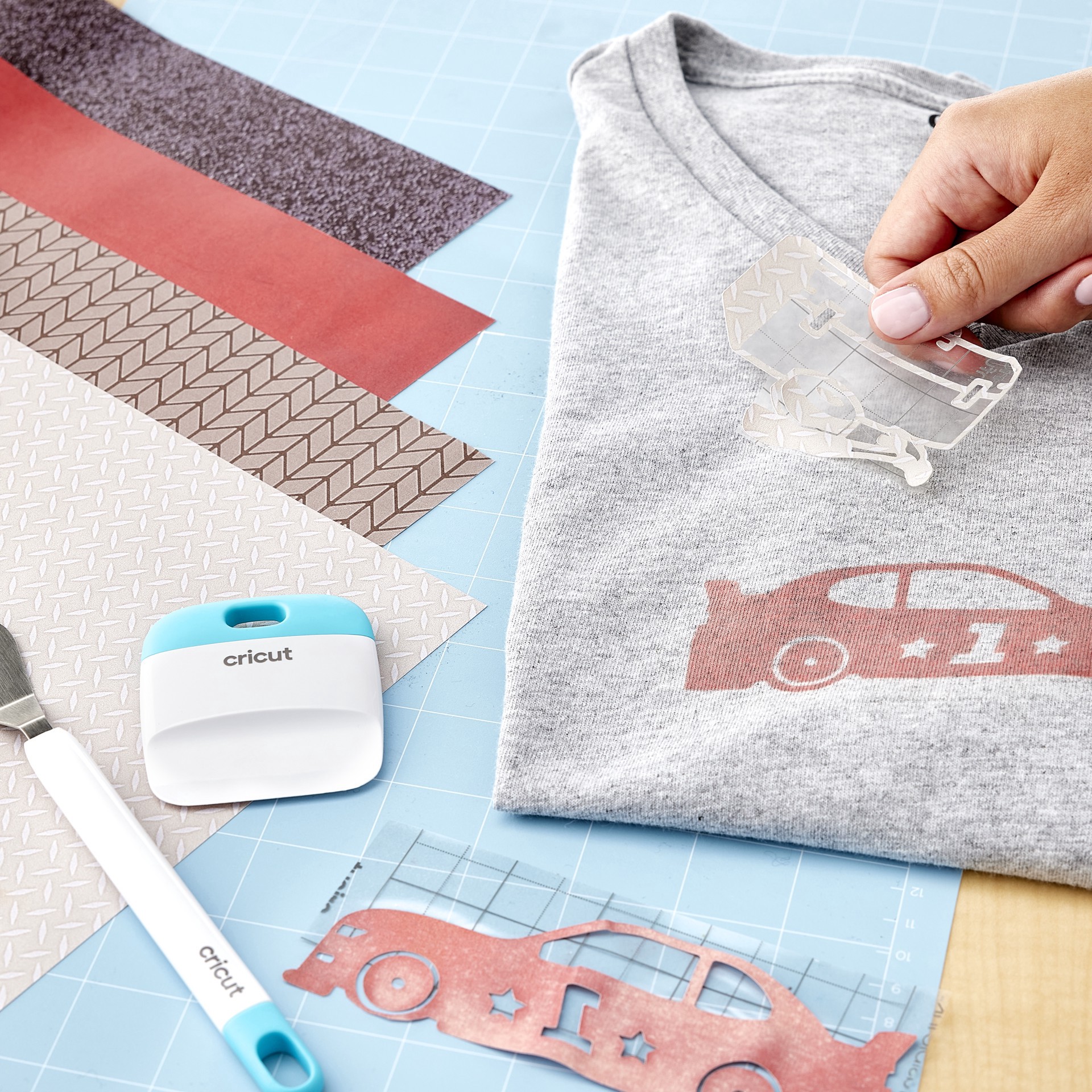 slide 2 of 9, Cricut Infusible Ink Transfer Sheets, Steel Plate, 12 in x 12 in