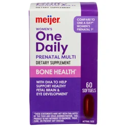 Meijer One Daily Prenatal Multi Sg 60ct Mej Fc