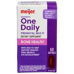 Meijer One Daily Prenatal Multi Sg 60ct Mej Fc