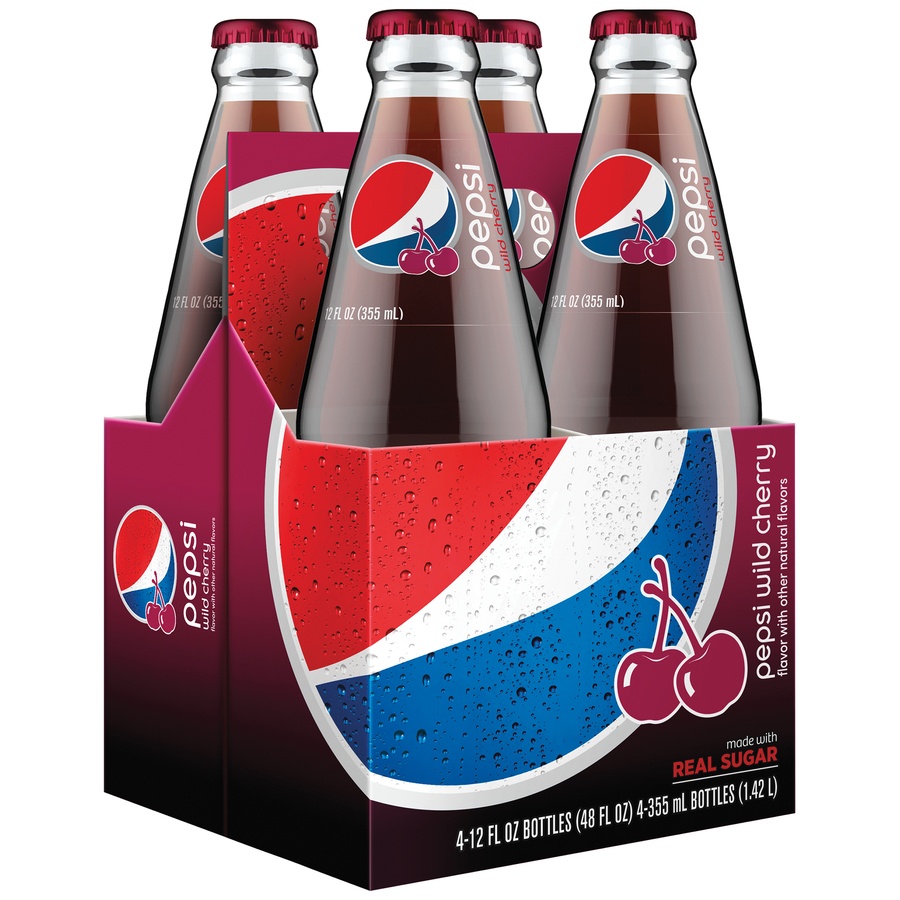 slide 2 of 2, Pepsi Wild Cherry Soda - 4 ct; 12 fl oz, 4 ct; 12 fl oz