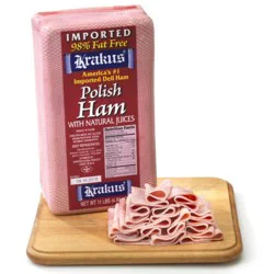 Krakus 98% Fat Free Polish Ham Fresh Sliced Deli Meat
