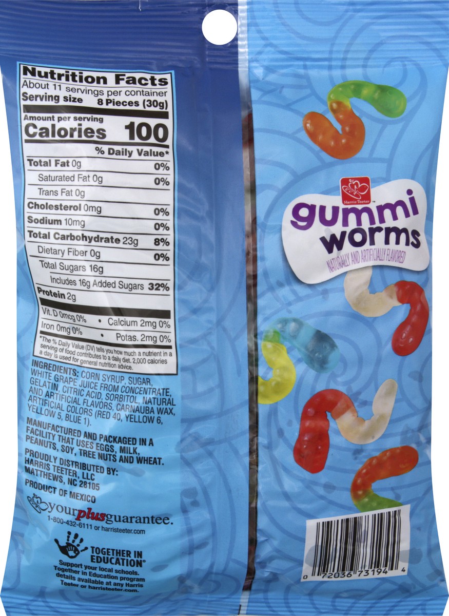 slide 5 of 9, Harris Teeter Gummi Worms, 1 ct