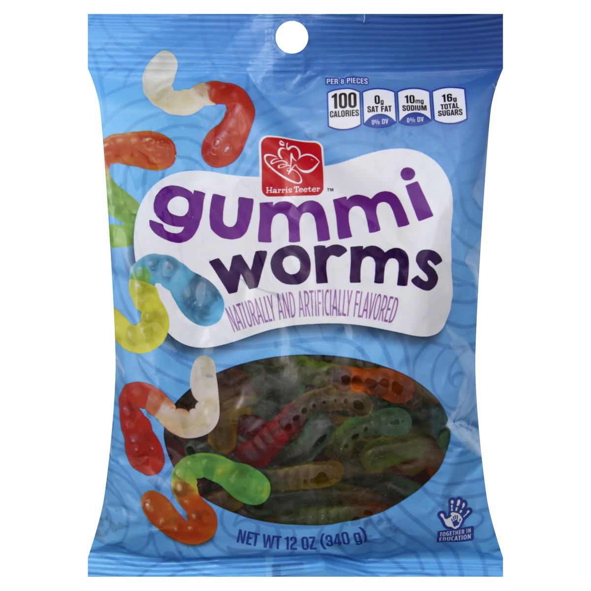 slide 7 of 9, Harris Teeter Gummi Worms, 1 ct