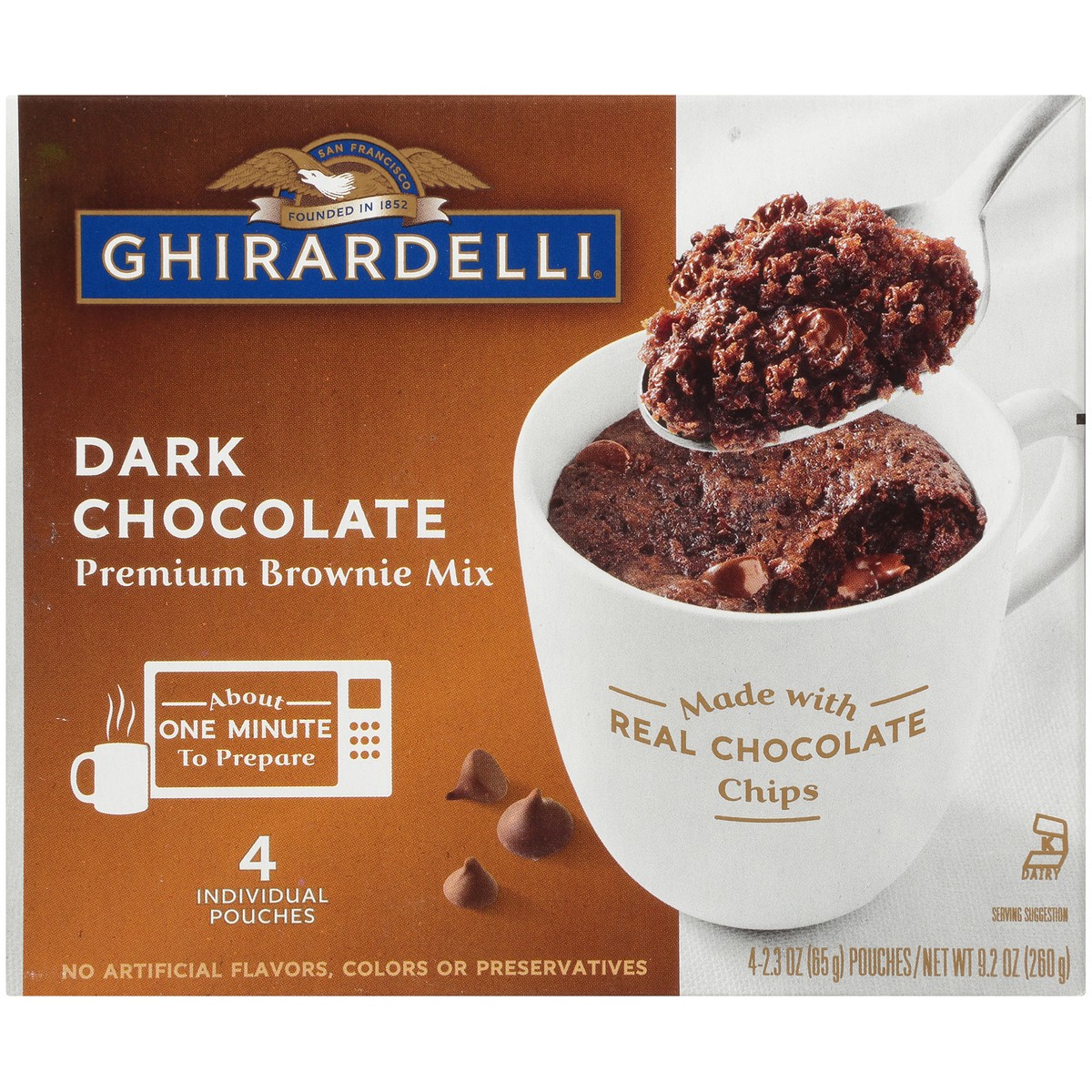 slide 4 of 6, GHIRARDELLI Brownie Mix, 4 ct; 9.2 oz