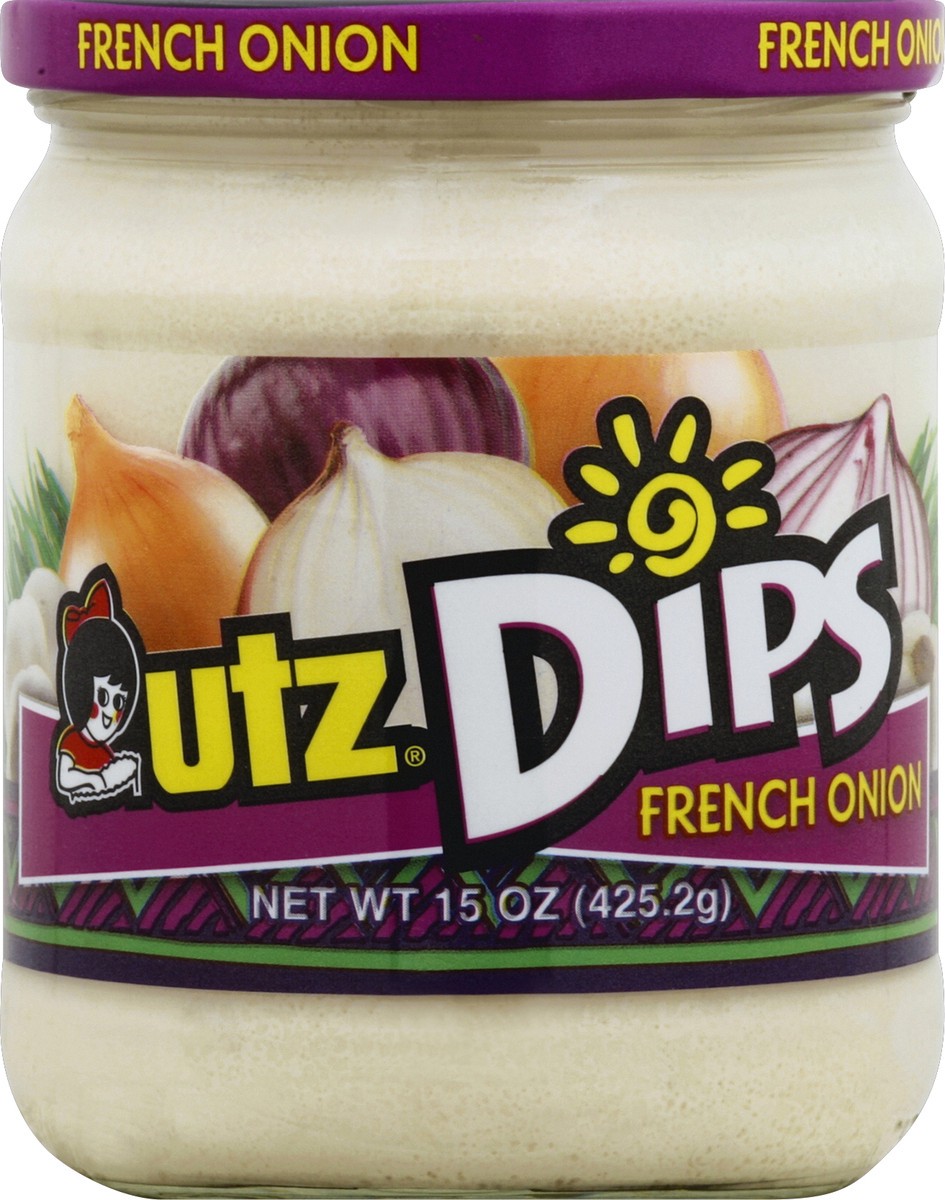 slide 2 of 2, Utz French Onion Dips, 15 oz