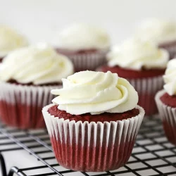 Filled Red Velvet Cupcakes