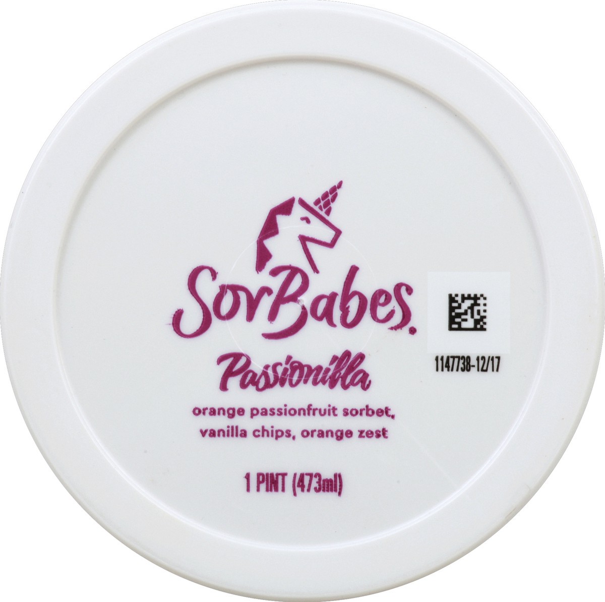 slide 2 of 3, Sorbabes Sorbet 1 pt, 1 pint