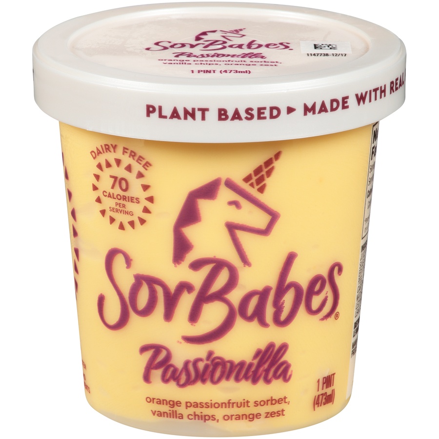 slide 1 of 3, Sorbabes Sorbet 1 pt, 1 pint