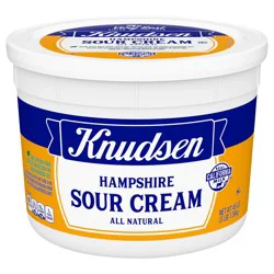 Knudsen Hampshire 100% Natural Sour Cream, 48 oz Tub