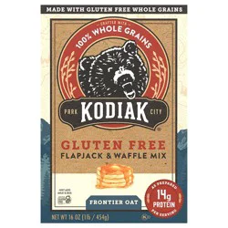 Kodiak Cakes Flapjack & Waffle Mix, Gluten Free Frontier Oat, 16 oz