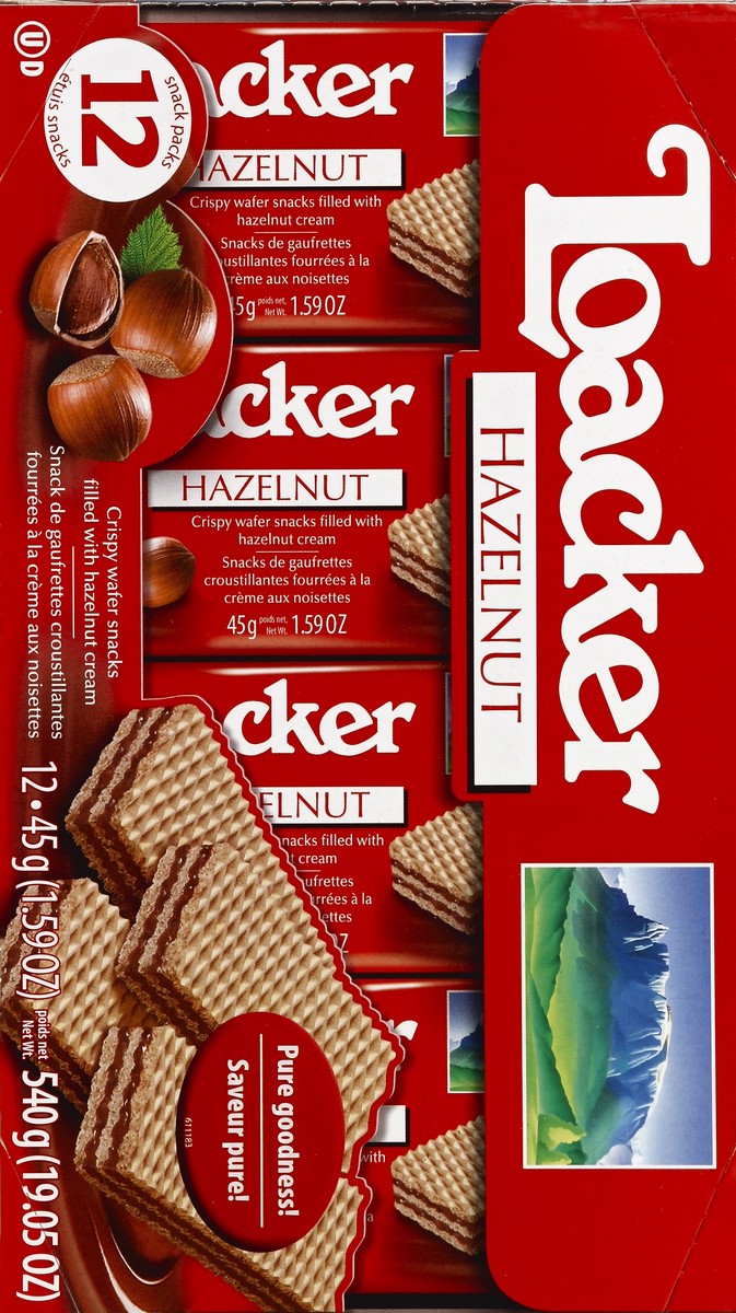 slide 4 of 4, Loacker Classic Hazelnut Wafers 12 - 1.59 oz Packs, 12 ct