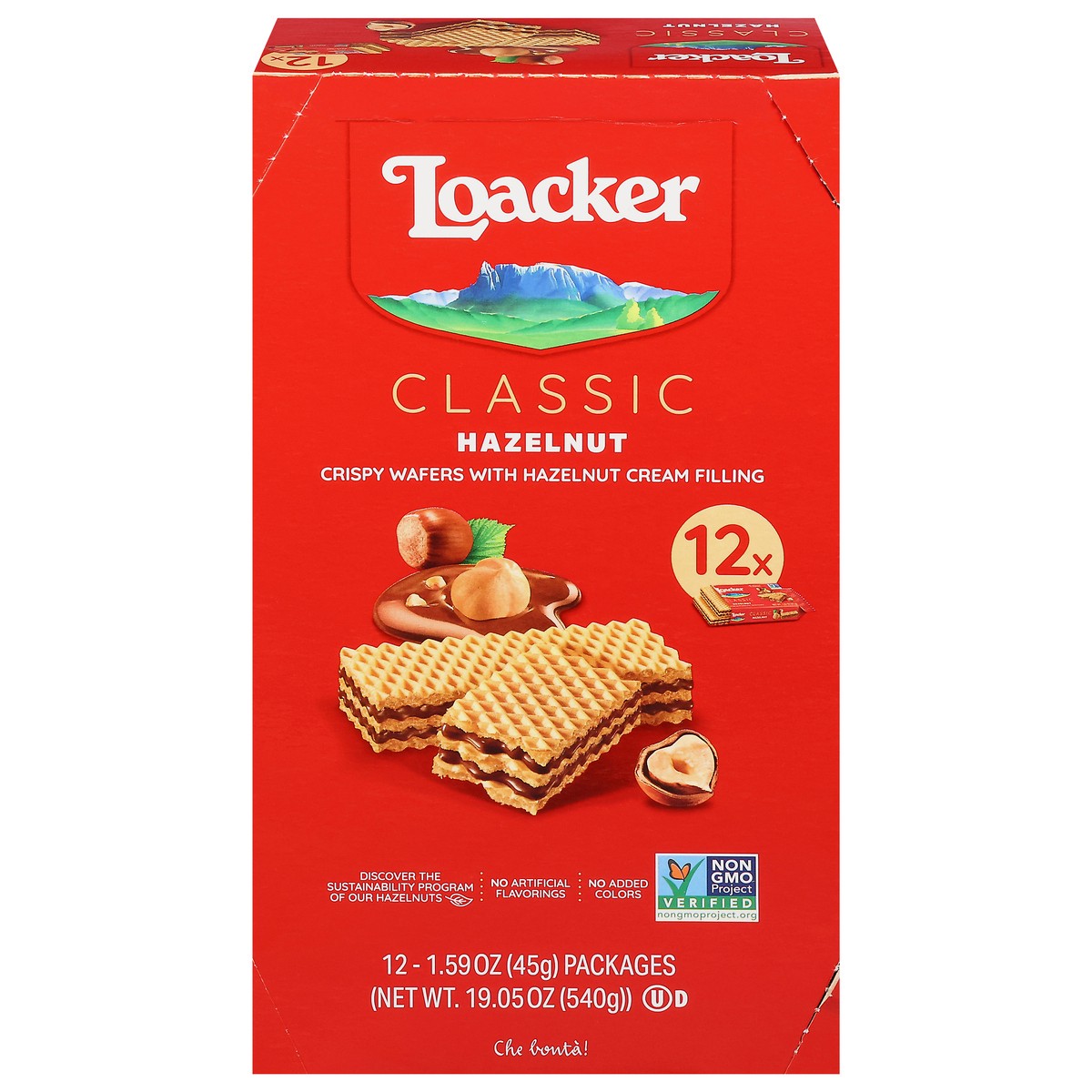 slide 1 of 4, Loacker Classic Hazelnut Wafers 12 - 1.59 oz Packs, 12 ct