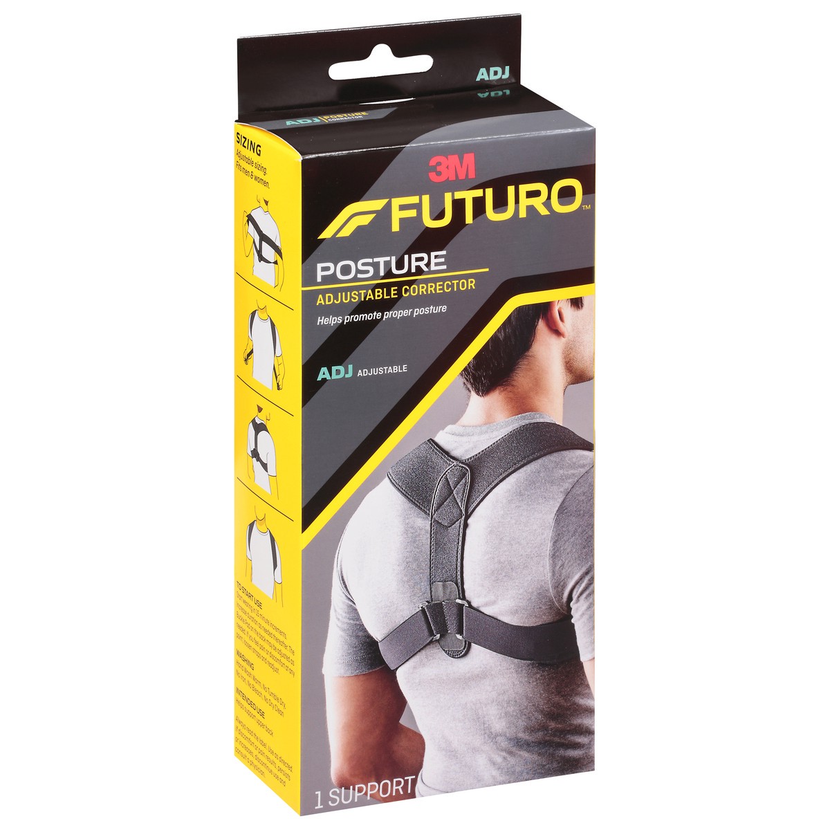 slide 2 of 9, Futuro Adjustable Posture Corrector, 1 ct