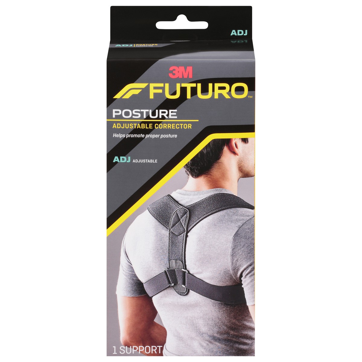 slide 1 of 9, Futuro Adjustable Posture Corrector, 1 ct