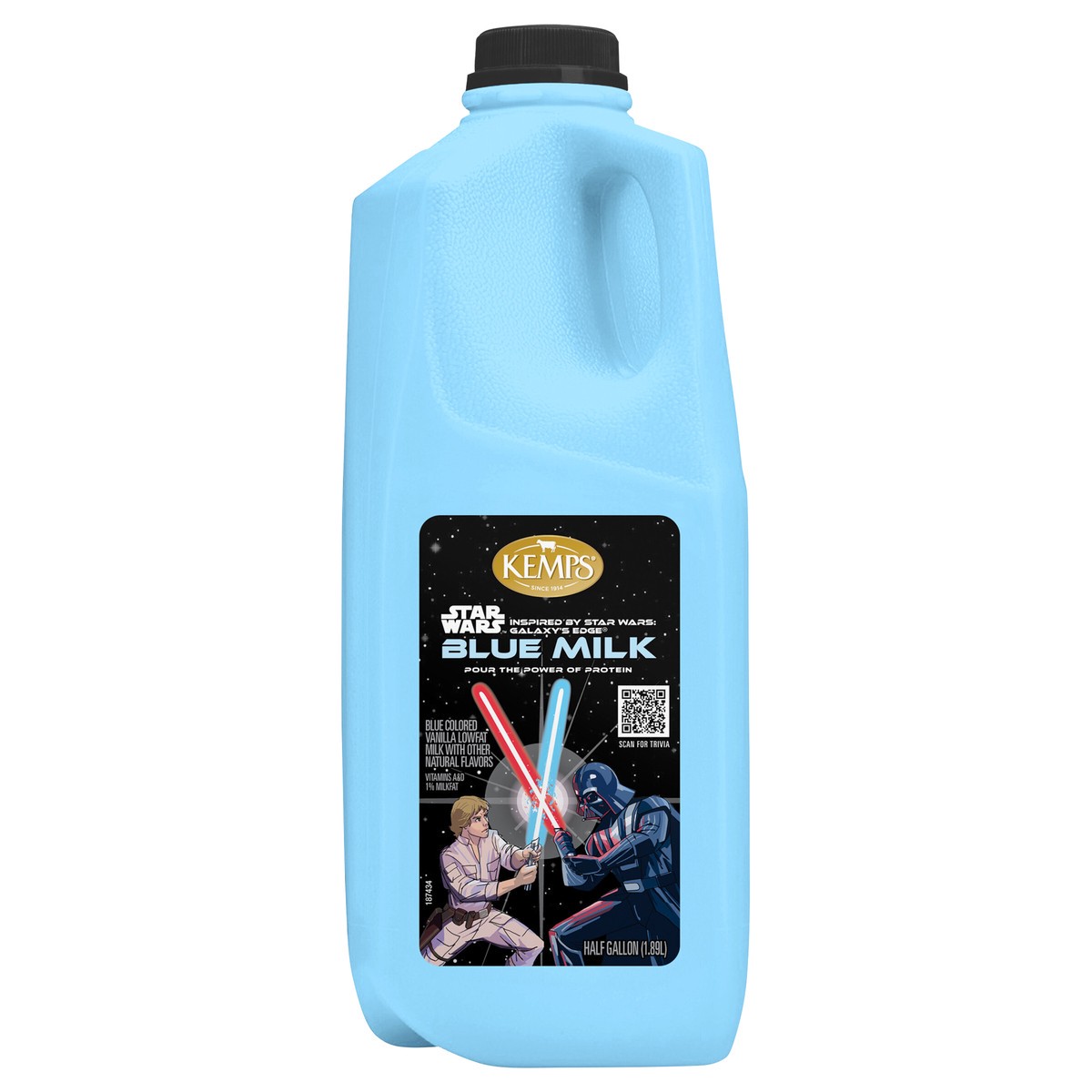 slide 1 of 7, Kemps Limited Edition 1% Star Wars Blue Milk, 64 fl oz
