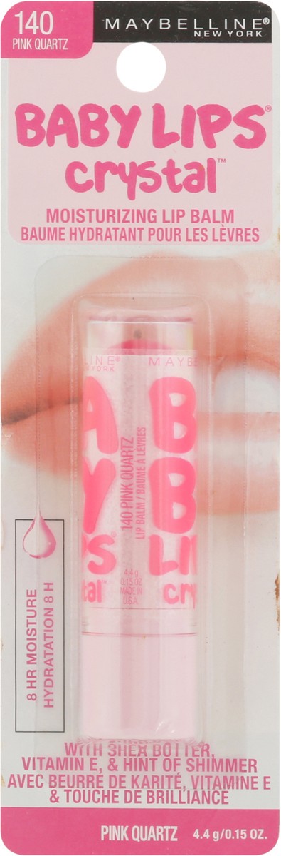 slide 2 of 9, Maybelline Baby Lips Crystal Pink Quartz 140 Moisturizing Lip Balm 0.15 oz, 0.15 oz